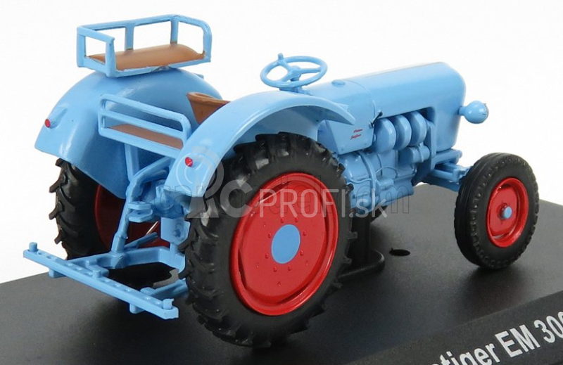 Edicola Eicher konigstiger Em 300 Tractor Nemecko 1960 - poškodenie Blister Box 1:43 Light Blue Red