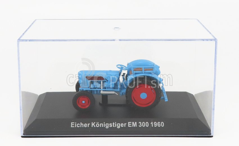 Edicola Eicher Konigstiger Em300 Tractor 1960 - Con Vetrina - S vitrínou 1:43 Light Blue