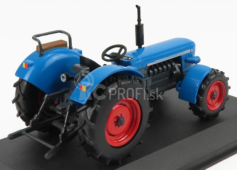 Edicola Eicher Wotan Ii Tractor 1976 - Con Vetrina - S vitrínou 1:43 Modrá červená