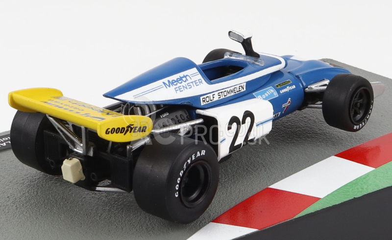 Edicola Eifelland F1 E21 N 22 Sezóna 1972 Rolf Stommelen 1:43 Svetlomodrá Biela Žltá