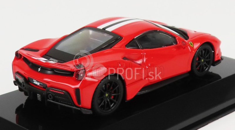 Edicola Ferrari 488 Pista 2018 - Con Vetrina - S vitrínou 1:43 červená