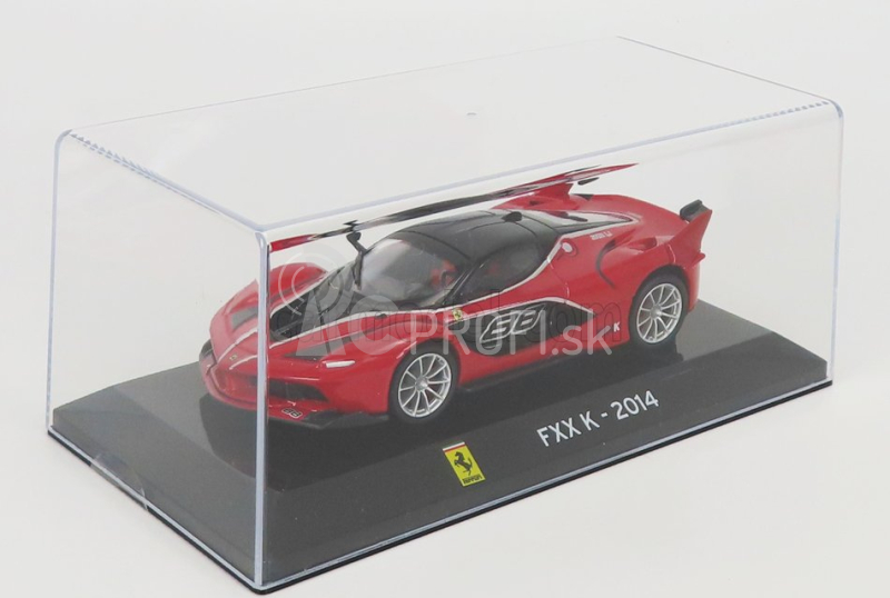 Edicola Ferrari Fxx-k N 88 2014 - Con Vetrina - S vitrínou 1:43 červená čierna