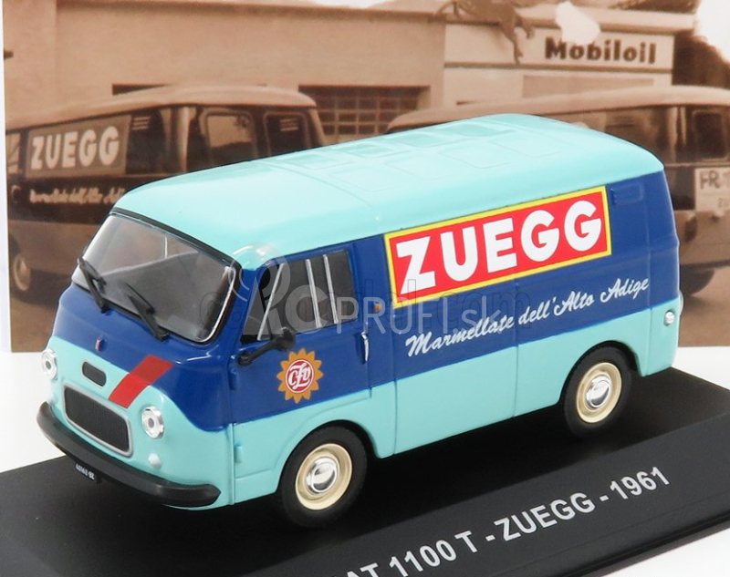 Edicola Fiat 1100t Van Zuegg 1961 1:43 Light Blue Blue