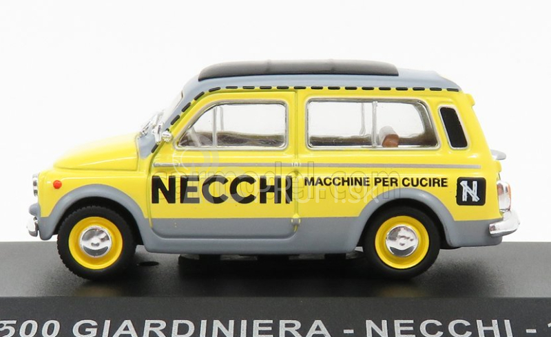 Edicola Fiat 500 Giardiniera - Necchi 1960 1:43 žlto-sivá