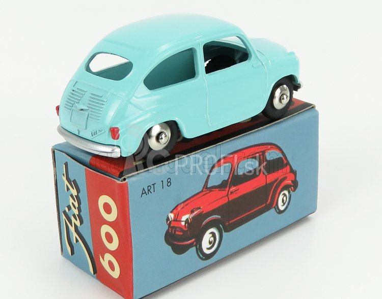 Edicola Fiat 600 Berlina 1955 1:48 svetlomodrá