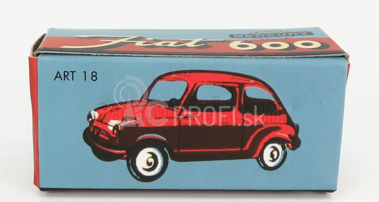 Edicola Fiat 600 Berlina 1955 1:48 svetlomodrá