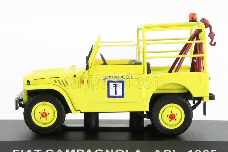 Edicola Fiat Campagnola Aci 1965 - Carro Attrezzi - Wrecker Road Service 1:43 Žltá