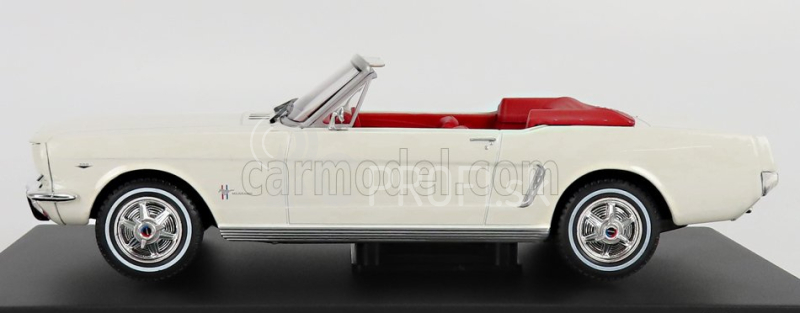 Edicola Ford usa Mustang Cabriolet Open 1965 1:24 Biela