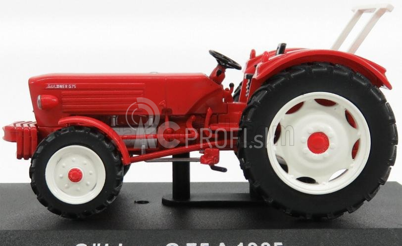 Edicola Guldner G75a Traktor 1965 - Con Vetrina - S vitrínou 1:43 Červená biela