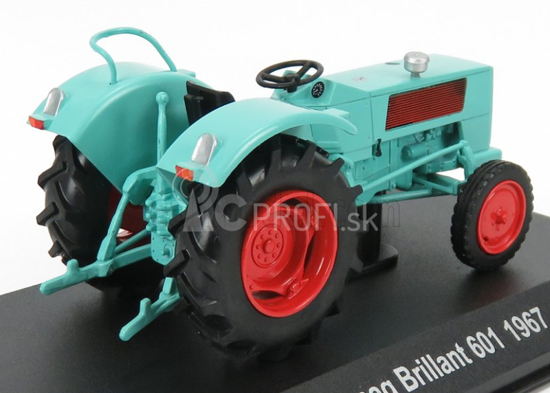 Edicola Hanomag Brillant 601 Tractor Nemecko 1967 - poškodenie Blister Box 1:43 Light Blue Red