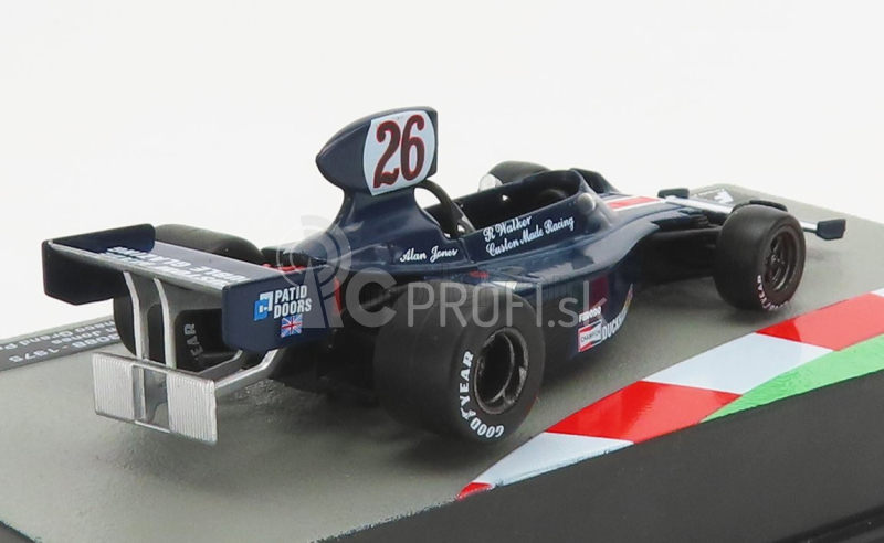 Edicola Hesketh F1 308b N 26 Monaco Gp 1975 Alan Jones 1:43 Modrá