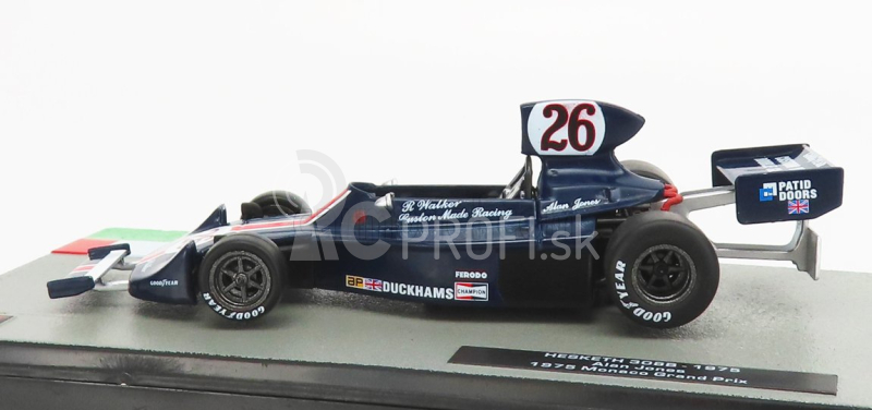 Edicola Hesketh F1 308b N 26 Monaco Gp 1975 Alan Jones 1:43 Modrá