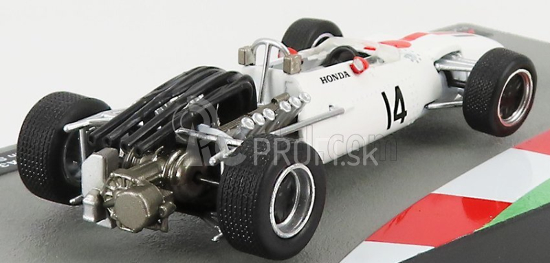 Edicola Honda F1 Ra300 N 14 Sezóna 1967 John Surtees 1:43 Biela červená