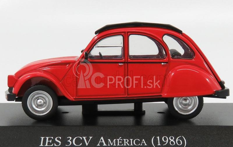 Edicola IES 3cv America 1986 (základ Citroen 2cv) 1:43 Červená