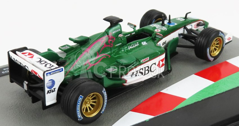 Edicola Jaguar F1 R4 N 15 Sezóna 2003 Antonio Pizzonia 1:43 Zelená s bielou