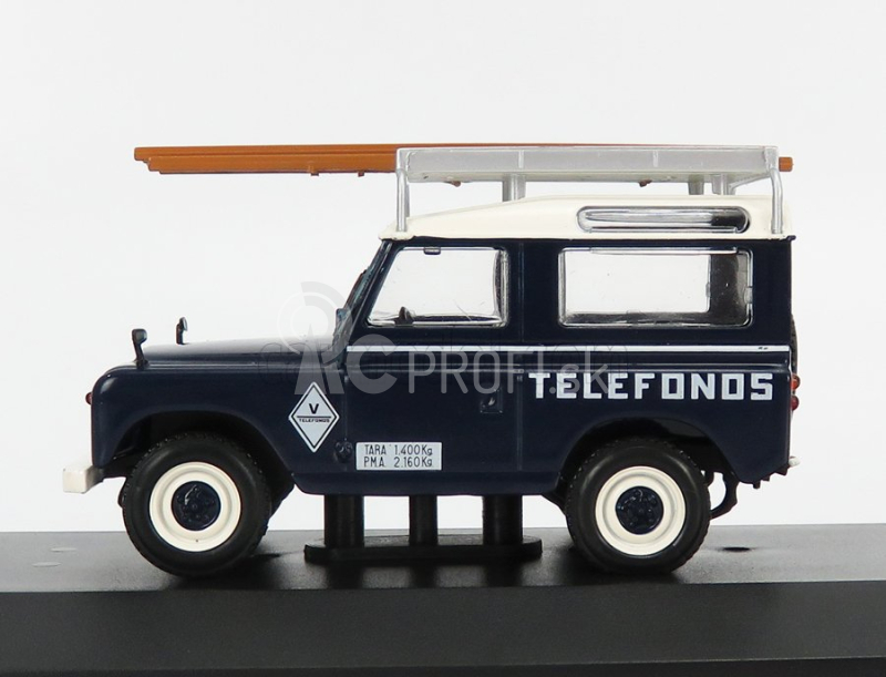 Edicola Land rover Santana 88 Telefonica 1989 1:43 Blue Cream