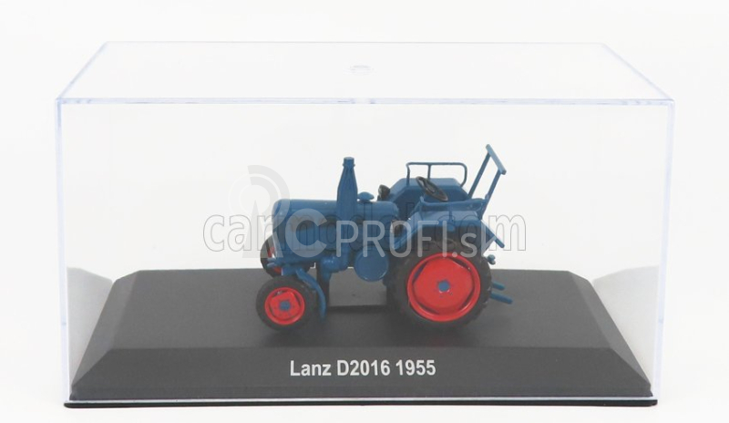 Edicola Lanz D2016 Traktor 1955 - Con Vetrina - S vitrínou 1:43 Modrá