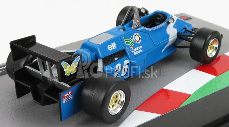 Edicola Ligier F1 Js21 Gitanes N 26 Sezóna 1983 Raul Boesel 1:43 Svetlomodrá
