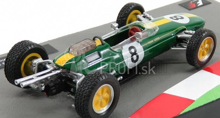 Edicola Lotus F1 25 N 8 Majster sveta Sezóna 1963 Jim Clark 1:43 Zeleno-žltá