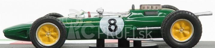 Edicola Lotus F1 25 N 8 Majster sveta Sezóna 1963 Jim Clark 1:43 Zeleno-žltá