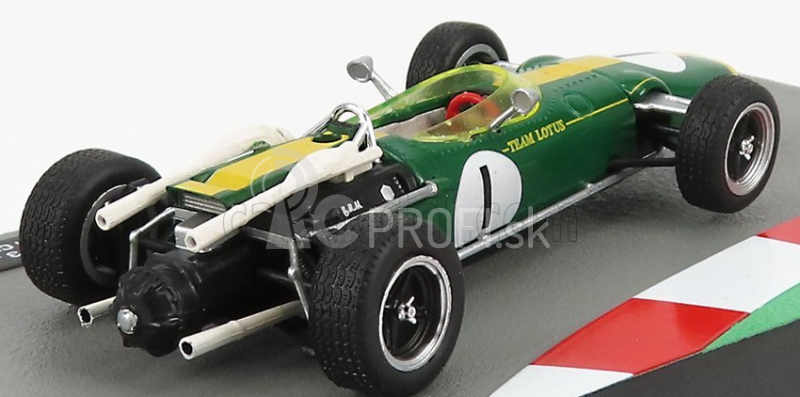 Edicola Lotus F1 43 Brm Team Lotus N 1 Sezóna 1966 Jim Clark 1:43 Zelená Žltá