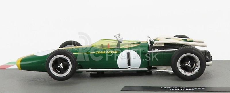 Edicola Lotus F1 43 Brm Team Lotus N 1 Sezóna 1966 Jim Clark 1:43 Zelená Žltá