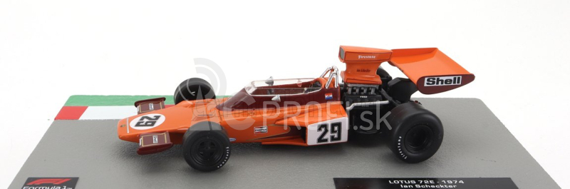 Edicola Lotus F1 72e N 29 Sezóna 1974 Ian Scheckter 1:43 Oranžová Bordeaux