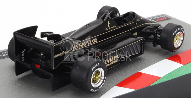 Edicola Lotus F1 97t Renault Turbo Team Lotus N 11 Sezóna 1985 Elio De Angelis 1:43 Čierne zlato