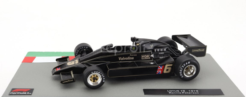 Edicola Lotus F1 Ford 79 Jps N 6 Sezóna 1978 Ronnie Peterson 1:43 Čierne zlato