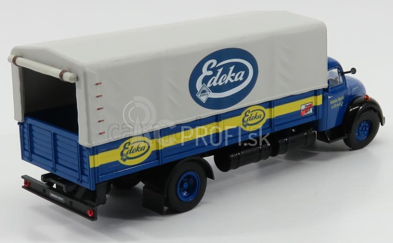 Edicola Magirus Deutz S6500 Truck Edeka Telonato 1956 - bez karty Box 1:43 Modrá Žltá Šedá