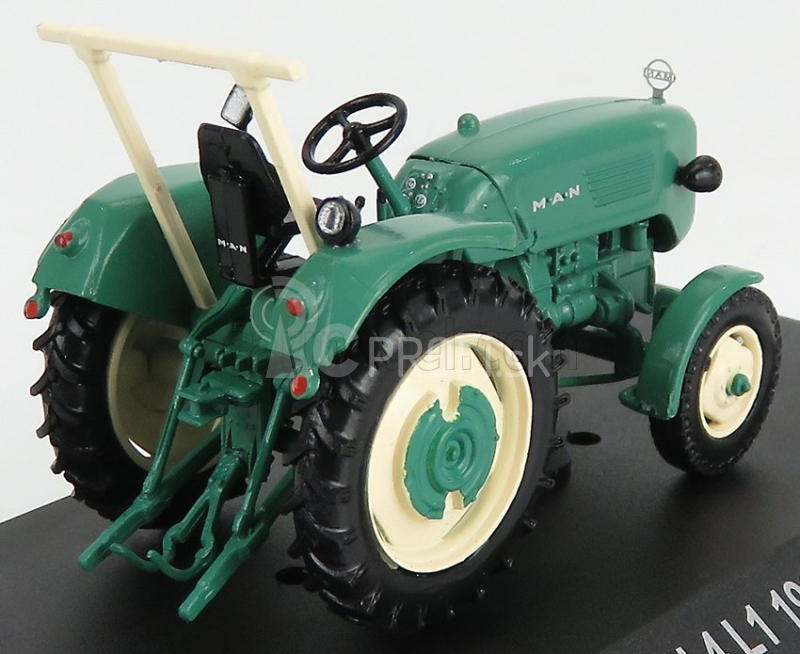 Edicola MAN 4l1 Tractor 1960 - poškodenie Blister Box 1:43 Zeleno-béžová