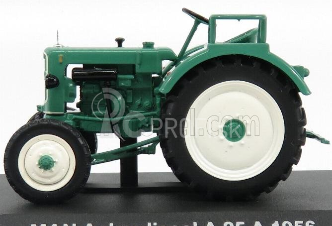 Edicola MAN Ackerdiesel A25a Tractor 1956 - Con Vetrina - S vitrínou 1:43 Zelená biela