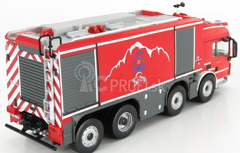 Edicola MAN Special Bai Tgs Tanker Truck Taliansko Francúzsko 2013 1:43 Red Silver