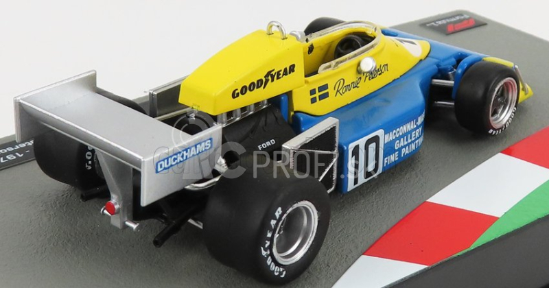 Edicola March F1 761 N 10 Sezóna 1976 Ronnie Peterson 1:43 Modrá Žltá