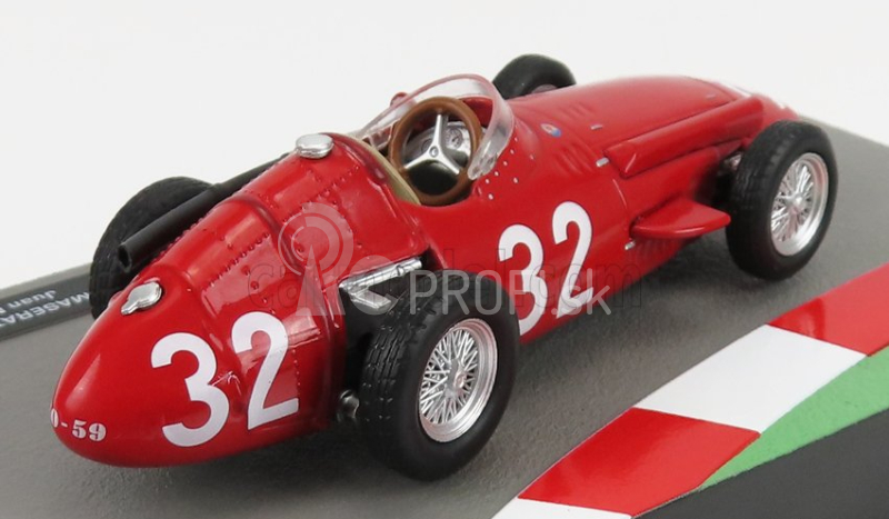 Edicola Maserati F1 250f N 32 Majster sveta Sezóna 1957 Juan Manuel Fangio 1:43 Červená