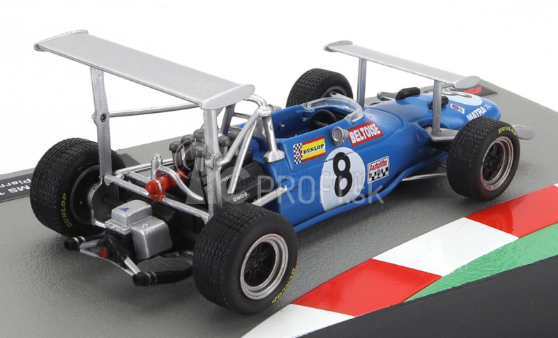 Edicola Matra simca F1 Ms10 N 8 Sezóna 1969 Jean Pierre Beltoise 1:43 Modrá strieborná