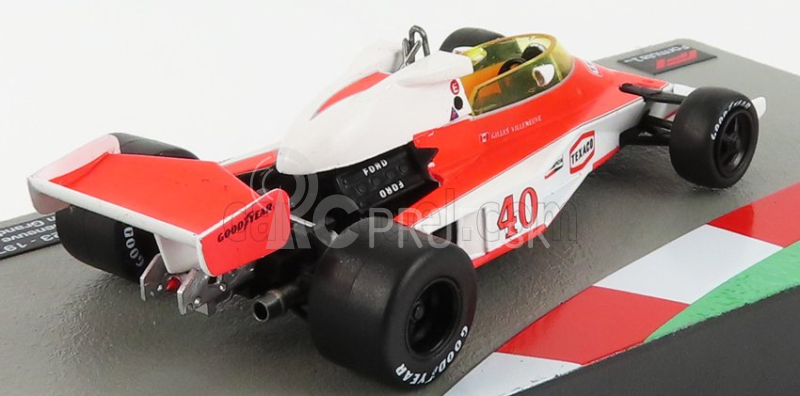 Edicola Mclaren F1 M23 N 40 British Gp 1977 Gilles Villeneuve 1:43 Oranžová biela