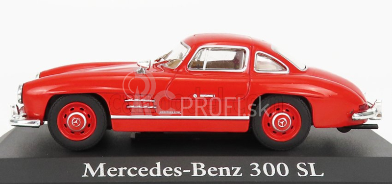 Edicola Mercedes Benz 300sl Coupe 1954 - Con Vetrina - S vitrínou 1:43 červená