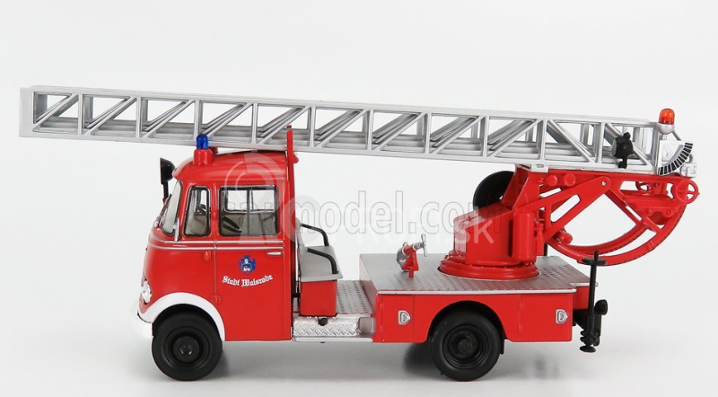 Edicola Mercedes benz Lp319 Truck Scala Ladder Truck Nemecko 1962 1:43 červená biela