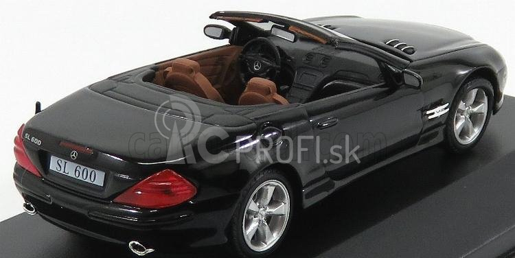 Edicola Mercedes Benz Sl-class 600sl R230 2003 1:43 čierna