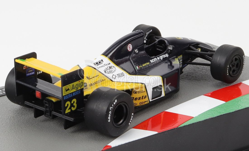 Edicola Minardi F1 M191 Ford N 23 Sezóna 1991 Pierluigi Martini 1:43 Žltá Čierna Biela