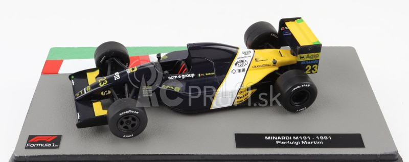 Edicola Minardi F1 M191 Ford N 23 Sezóna 1991 Pierluigi Martini 1:43 Žltá Čierna Biela