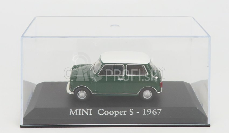 Edicola Mini Cooper S 1967 - Con Vetrina - S vitrínou 1:43 zelená biela