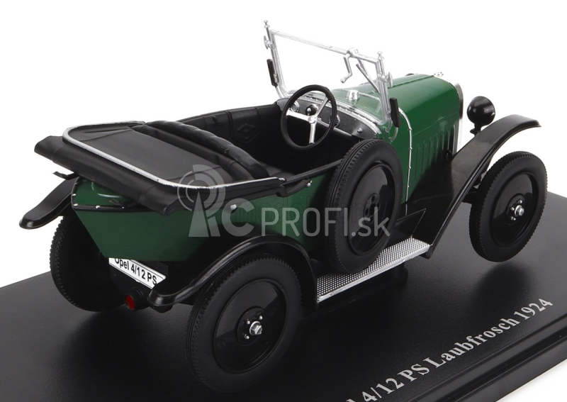 Edicola Opel 4/12 Ps Laubfrosch Cabriolet Open 1924 1:24 Červená čierna