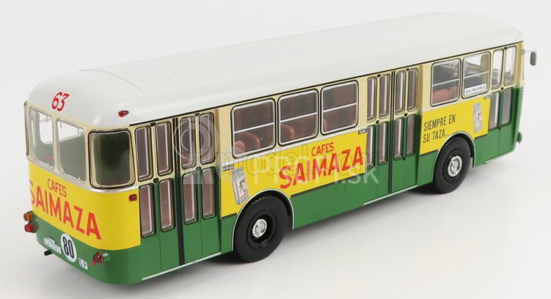 Edicola Pegaso 6021a Bus Cafes Saimaza 1984 1:43 Zelená Biela Žltá