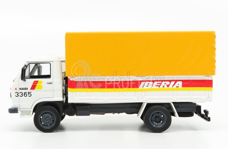 Edicola Pegaso Ekys 1210 Truck Telonato Iberia 1986 1:43 Bielo-žltá