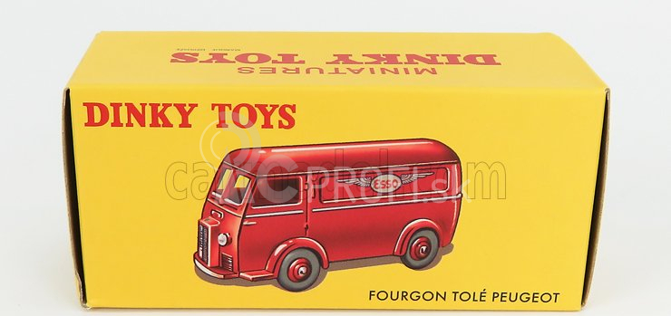 Edicola Peugeot D3a Van Esso 1956 1:43 Červená