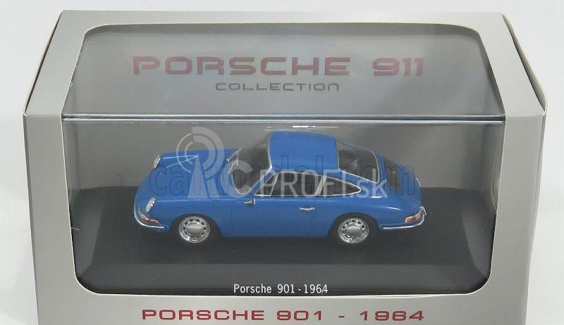 Edicola Porsche 911 901 1964 - Con Vetrina - S vitrínou 1:43 Modrá