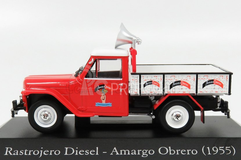 Edicola Rastrojero Dinfia Diesel Amargo Obrero Pick-up 1955 1:43 červená biela