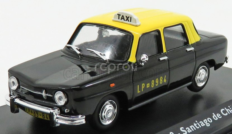 Edicola Renault 8 Taxi Santiago De Chile 1965 1:43 čierno-žltá